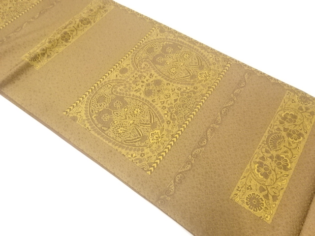 JAPANESE FUKURO OBI / WOVEN FLORAL SARASA
